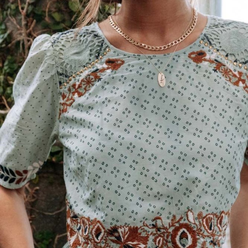 Bohme Sage Green Maxi Dress
